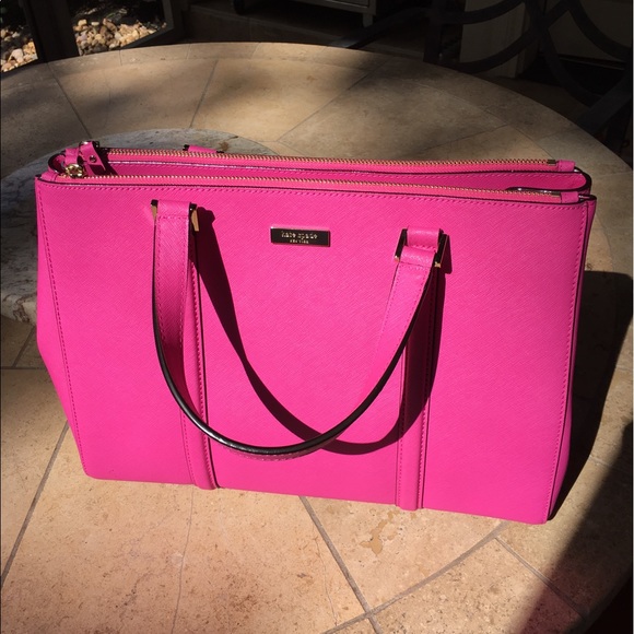 Kate Spade Hot Pink Zippered Satchel - Picture 3 of 7