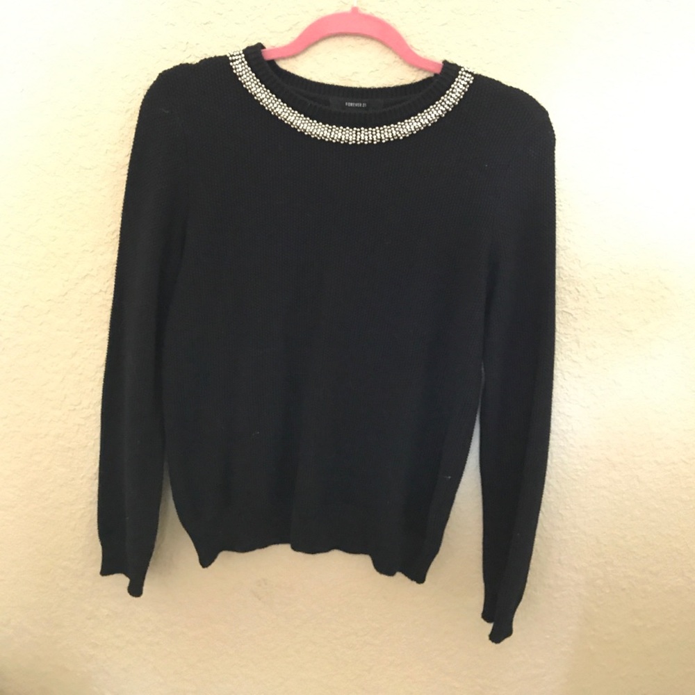 Forever 21 jeweled sweater