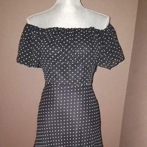 White House Black Market Off Shoulder Pin Up Dress