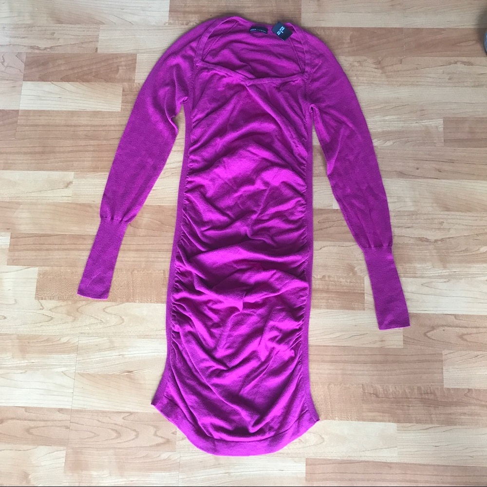 Ruched Long Sleeve Dress