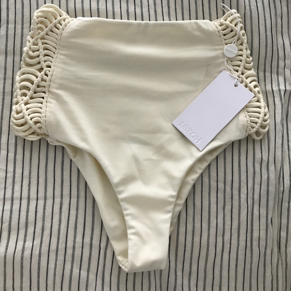 Mikoh Rarotonga High Waist Bottoms Bone XS BNWT