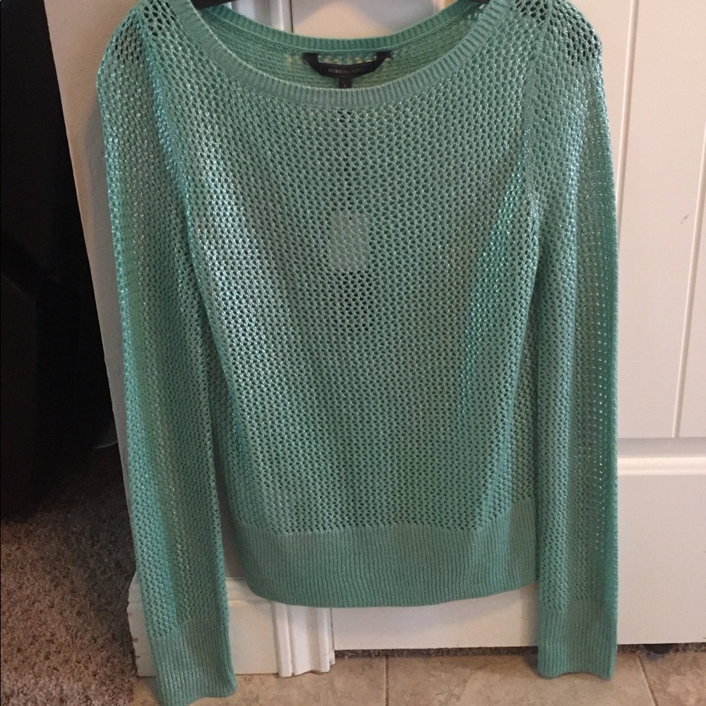 BCBGMAXAZAZRIA light aqua sweater s