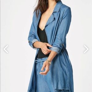 JustFab Chambray Trench!  🆕🆕