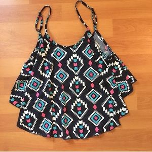 Aztec Flouncy Top