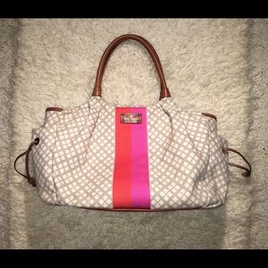 Kate Spade Stevie Diaper bag, Canvas Spade print