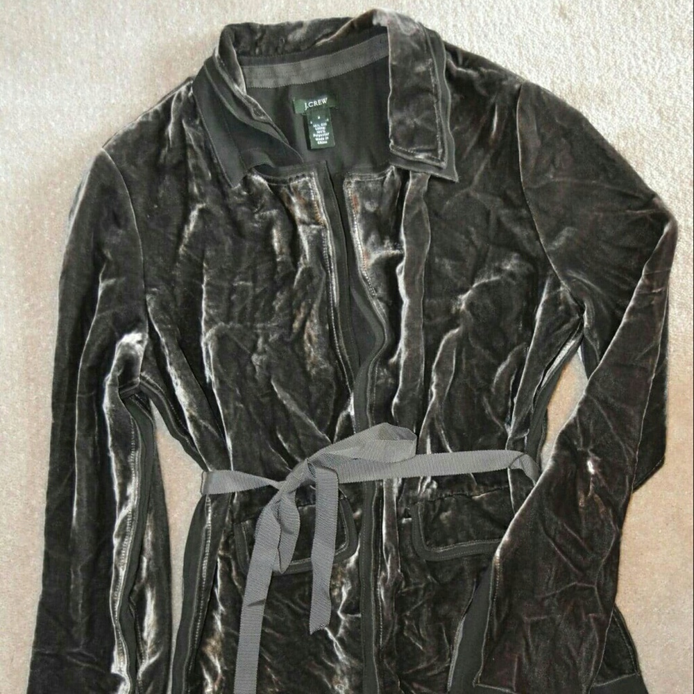 J. Crew Velvet-Like Cardigan/Jacket