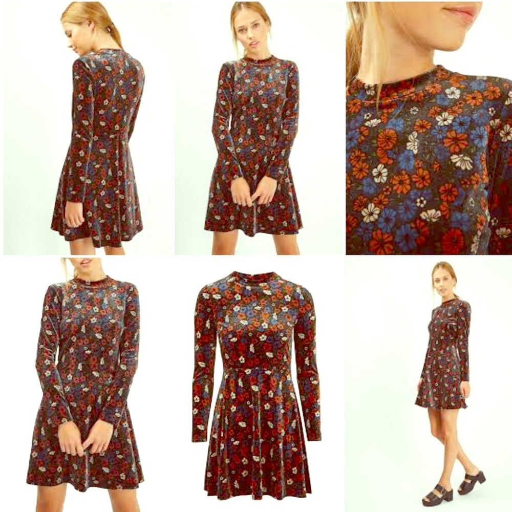 🚫SOLD🚫 Topshop Velvet Dress