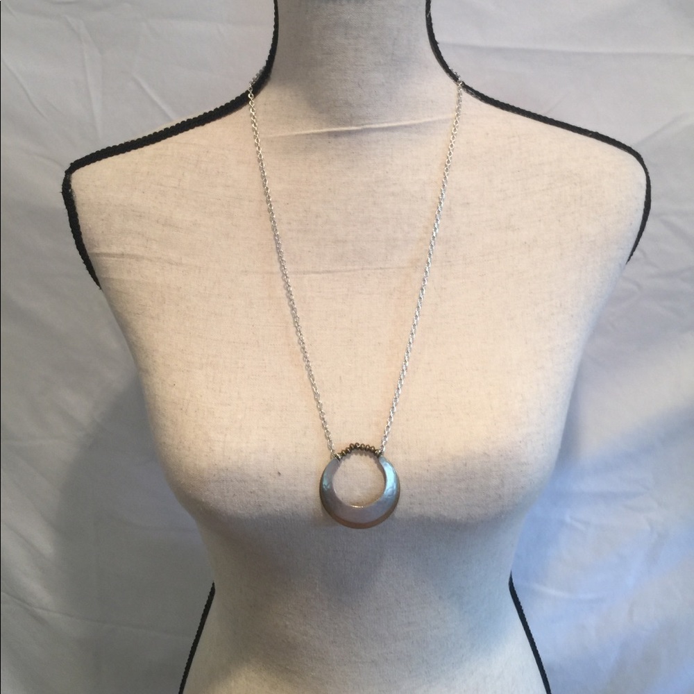 🆕 Marjorie Baer 2 Tone 30" Circle Medallion Neck