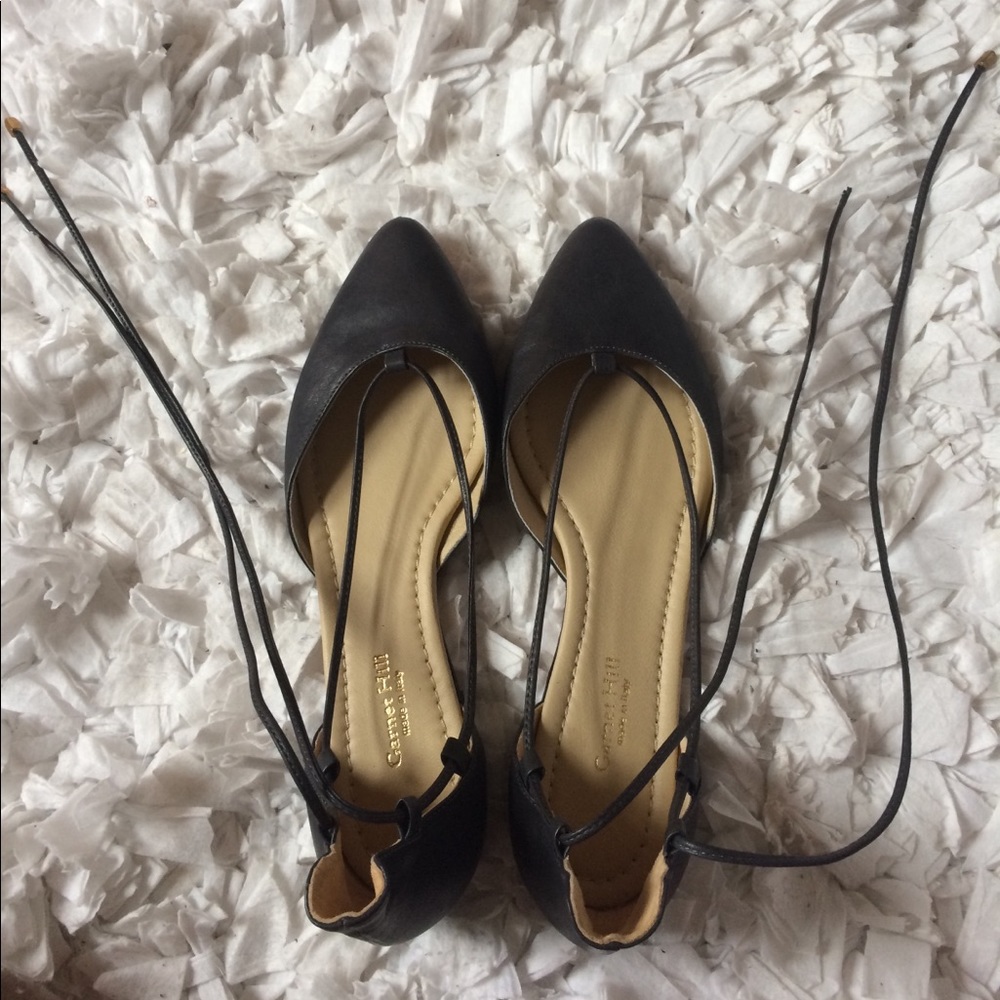 Lace up flats