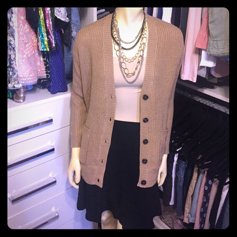 Forever21 oversized boyfriend sweater cardigan