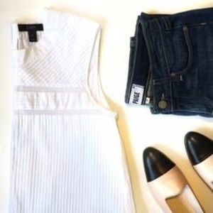 J. Crew mesh detail tank