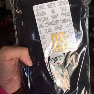 SOLID black lularoe OS leggings NWT
