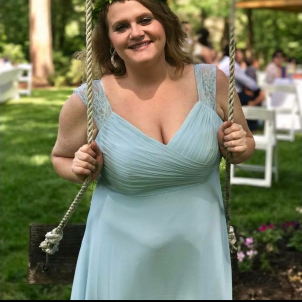 Azazie Jaidyn Bridesmaid dress in Sky Blue