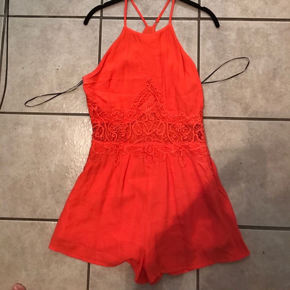 orange romper