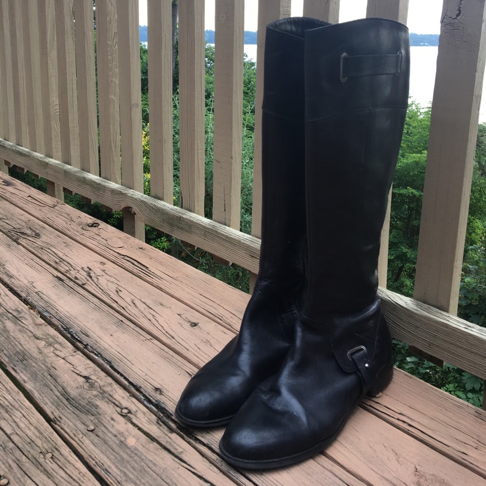Etianne Aigner Leather  Boots