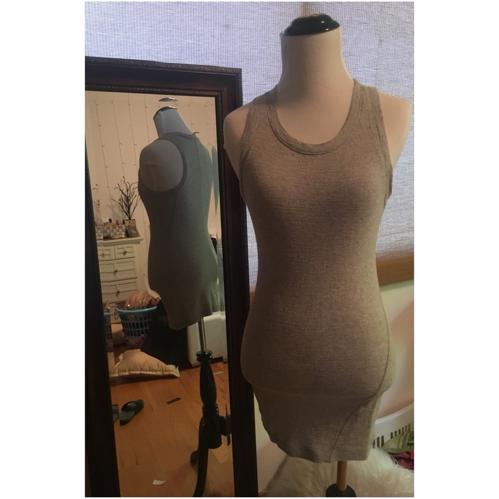 Grey bodycon dress