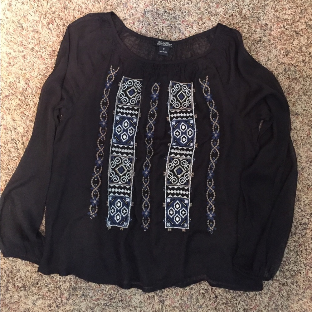 Lucky Brand sheer top! NWOT!