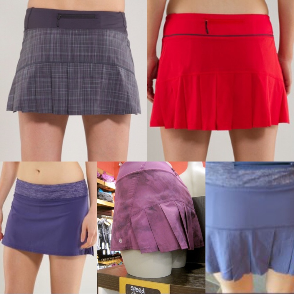 Lululemon Run: Speed Skirt sprinkler blue