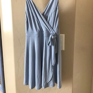 Sky blue spaghetti strap romper