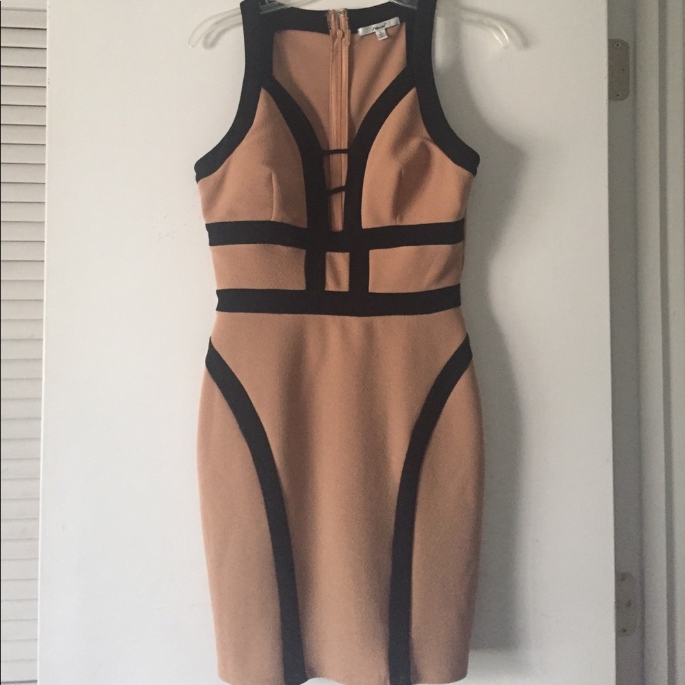 ON HOLD🌟Sexy black and beige dress