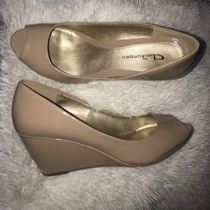 Chinese Laundry Peep Toe Wedges