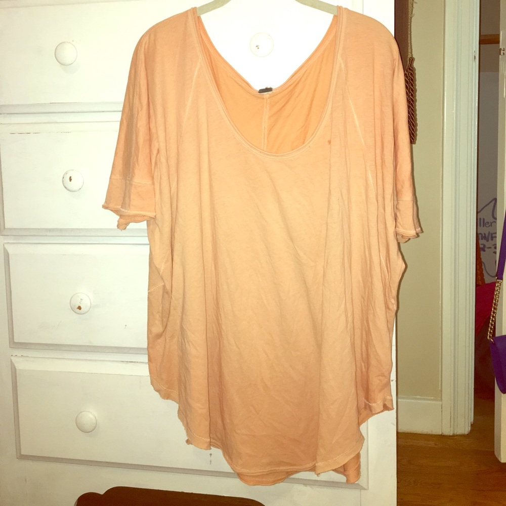 Free People Orange Tshirt