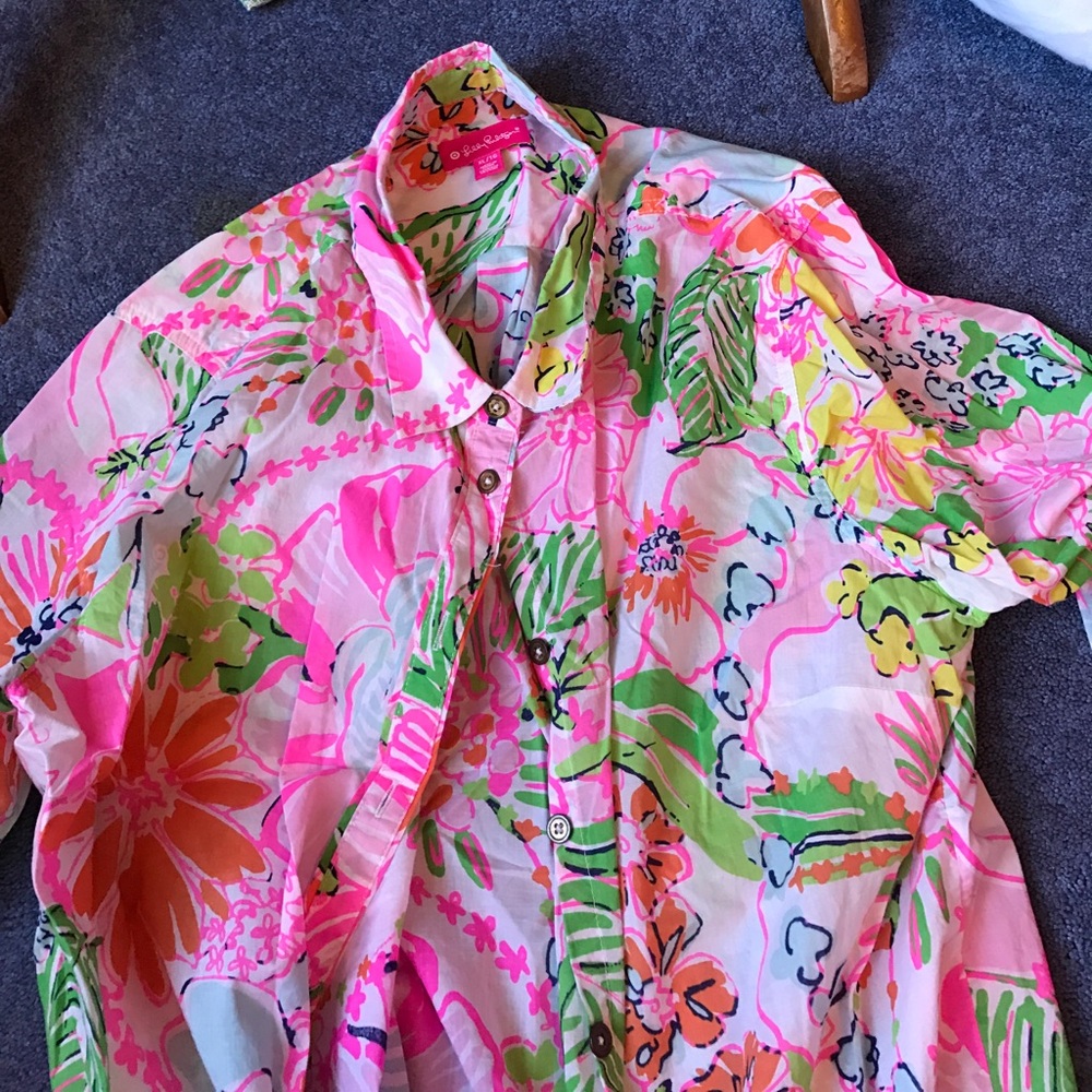 Lily Pulitzer for Target button down!!