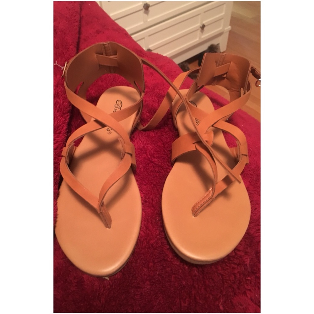 strapped sandals never worn