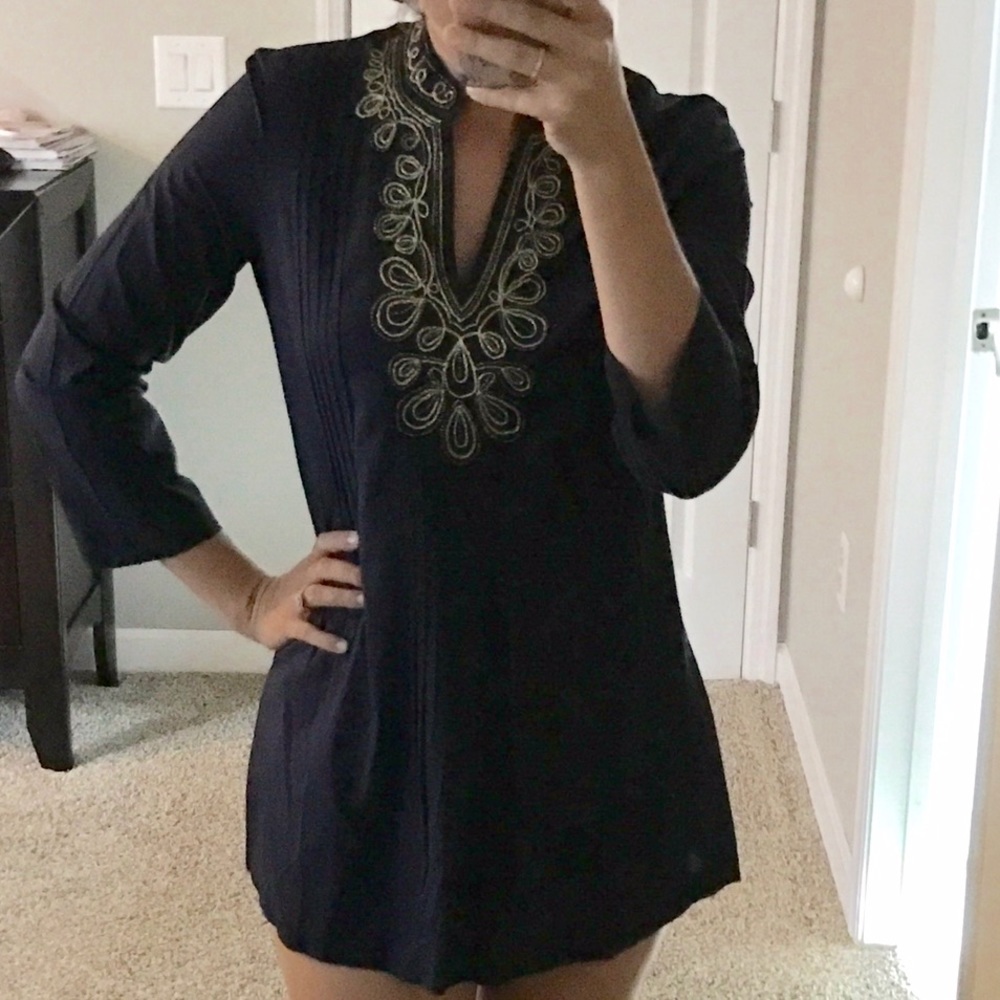 Lilly Pulitzer NWT Navy Sarasota Tunic