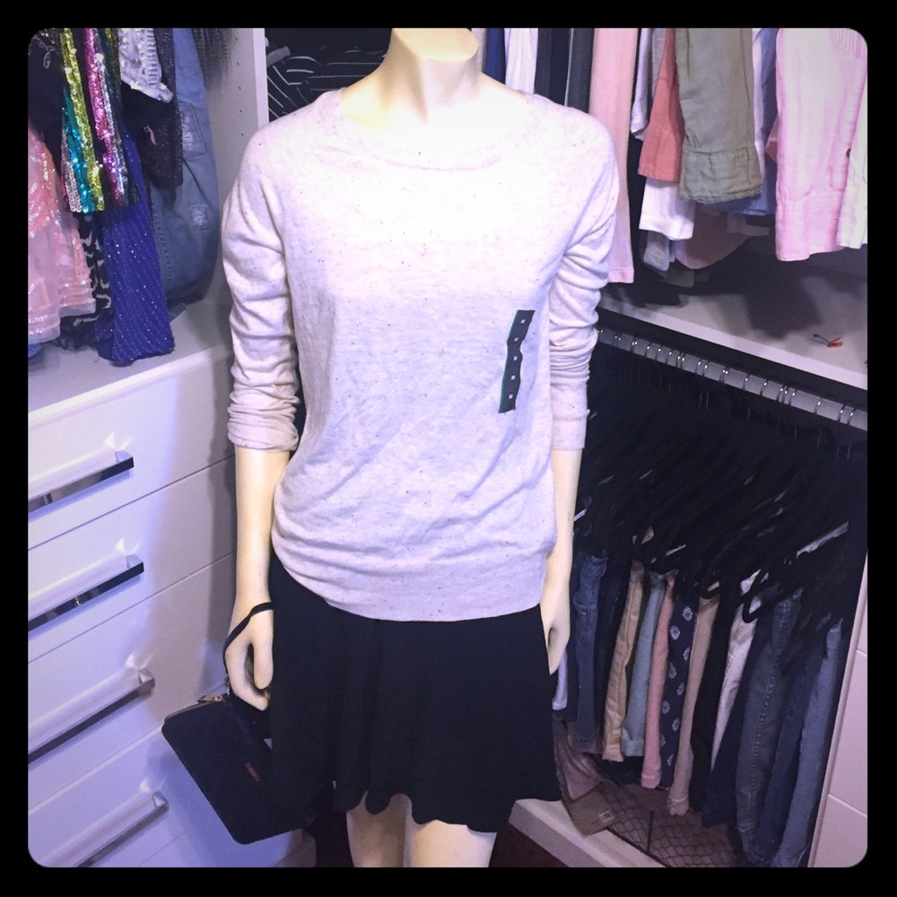 NWT mossimo Target oversized crew sweater in cream
