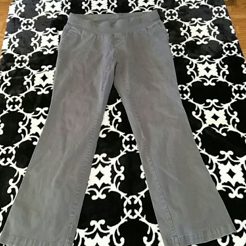 Gray maternity pants