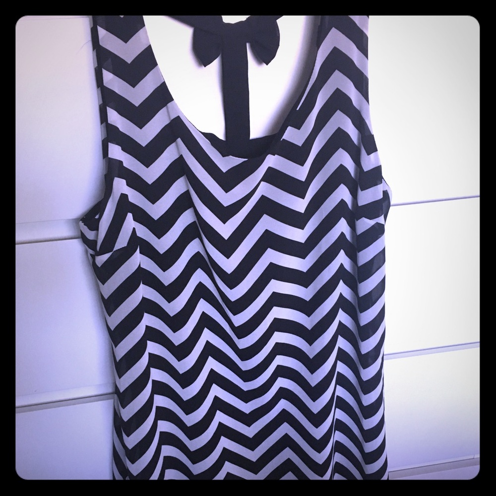 Black and White Cocktail Dress