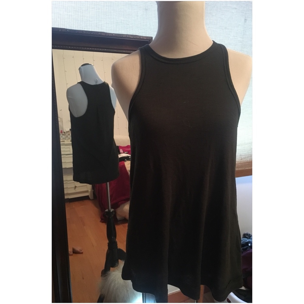 Olive green oversized tank