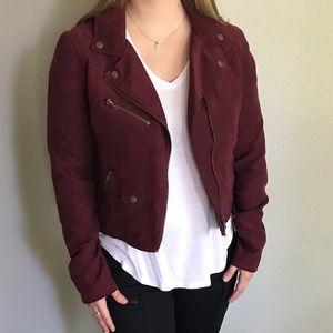 Suede Maroon Jacket