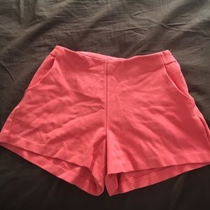 High waist Coral shorts