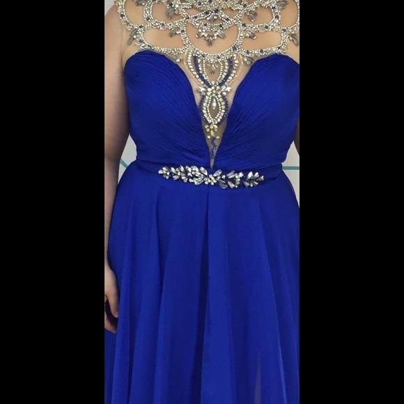 Blue Mac Duggal Gown - Picture 2 of 2