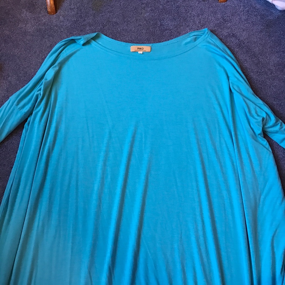 Blue piko top!