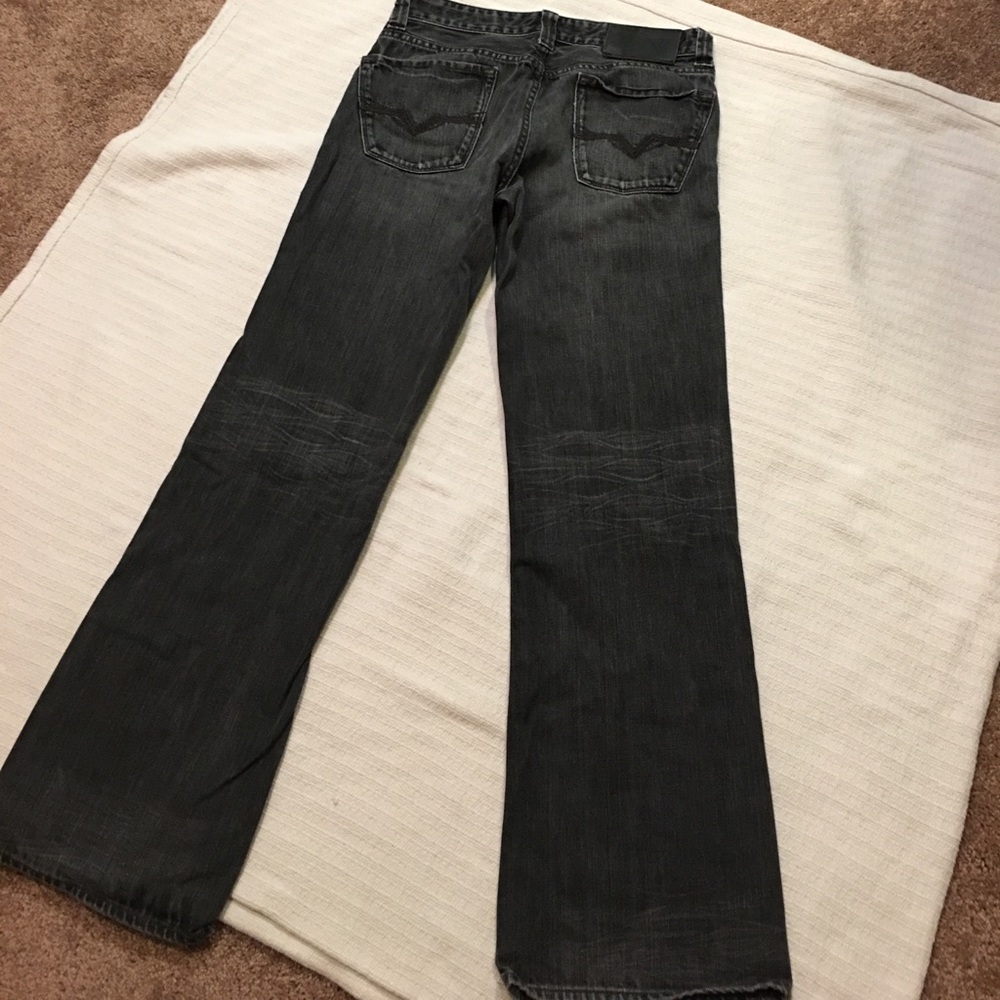 Gray fabric pants