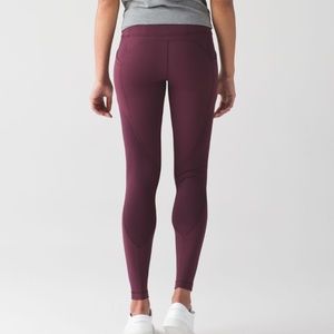Lululemon All The Right Places Size 6 Bordeaux