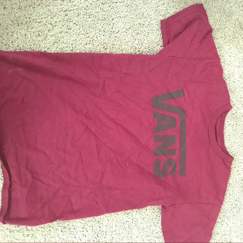 Maroon Vans classic T-shirt