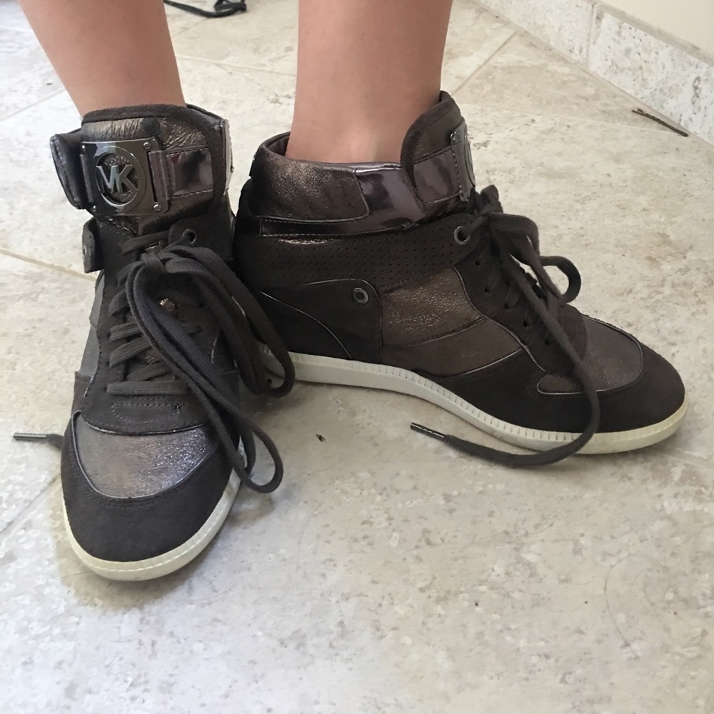 Michael Kors Nikko High Top Wedge Sneakers