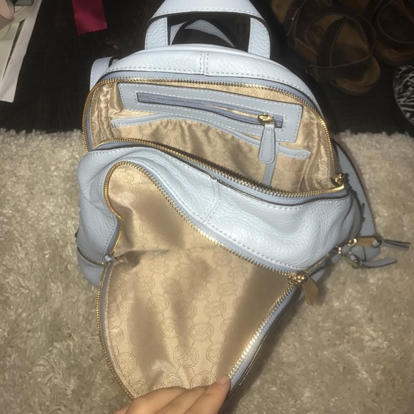 Light Blue Michael Kors Mini Backpack!!! - Picture 2 of 3