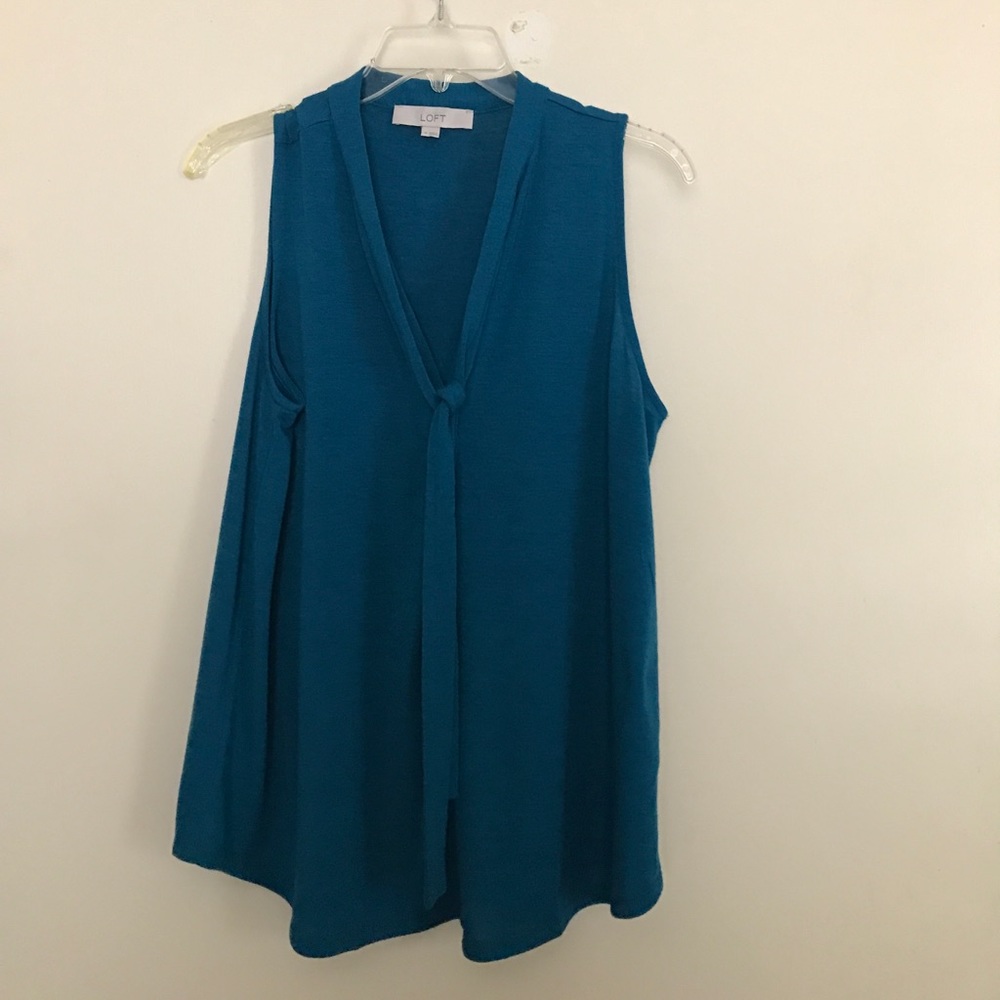 Loft M tie neck shirt