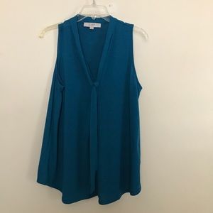 Loft M tie neck shirt