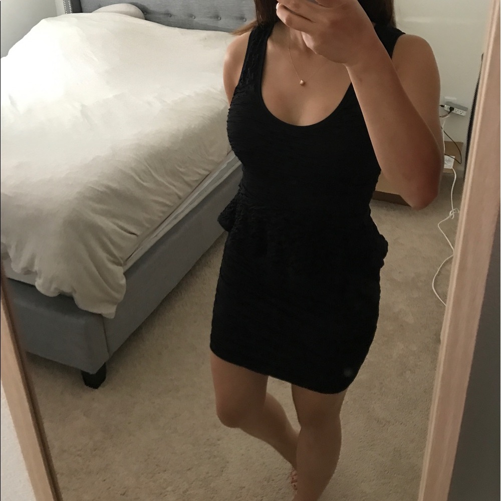 Perfect ruffled black dress