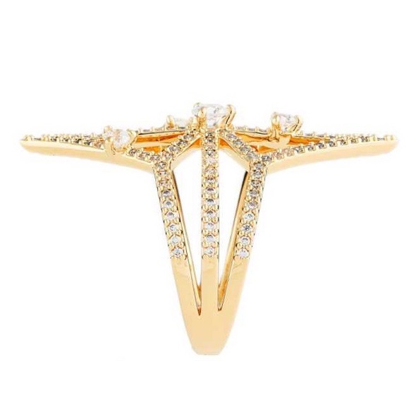 SOLD 💙 nadri // holy night openwork gold ring NWT - Picture 2 of 5