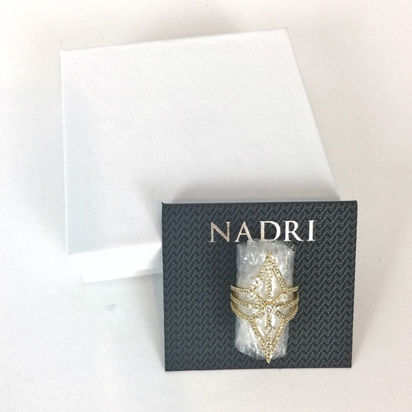 SOLD 💙 nadri // holy night openwork gold ring NWT - Picture 3 of 5
