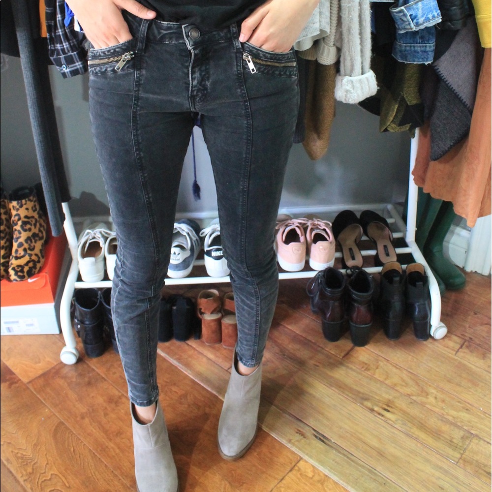 ZARA ZIPPER JEANS