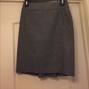 Light Grey Pencil Skirt