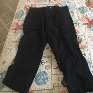 Navy Capris
